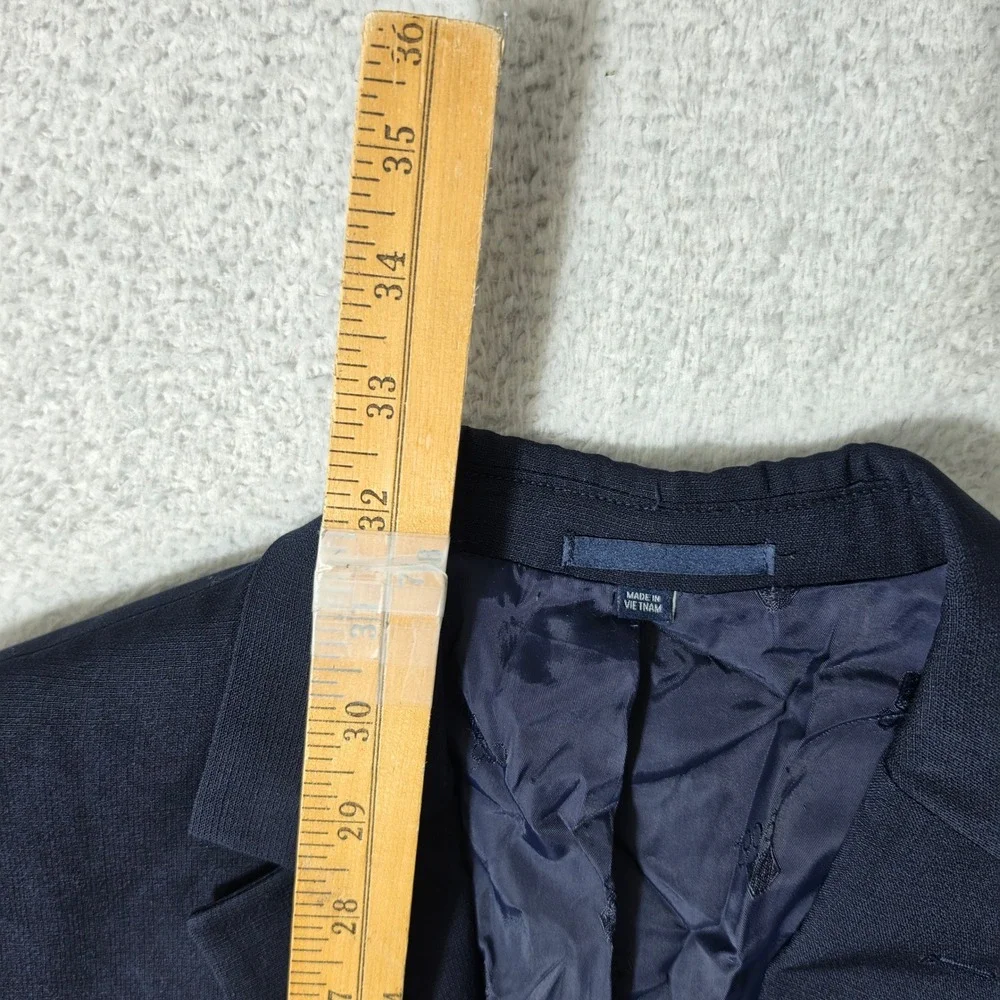 Jos. A. Bank Wool Brrr Nylon Blazer Mens 38 Long Navy Blue 1905 Tailored Stretch
